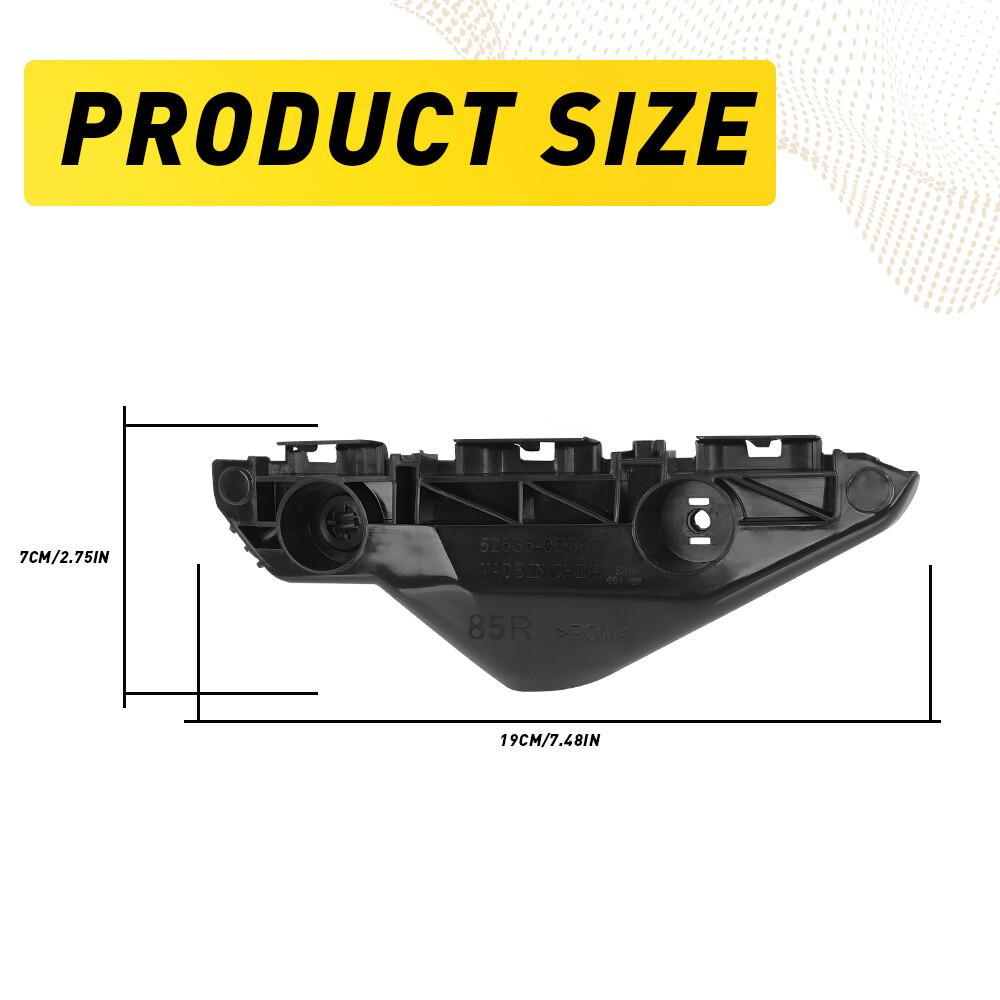 Front Bumper Retainer Bracket Set Fit 2007-2012 Toyota Yaris Sedan