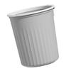 Round Garbage Container Bin Large Capacity Trash Can with Pressing Ring for Household Bathroom