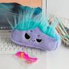 Cartoon Plush Pen Bag With Large Capacity For Students And Office Supplies