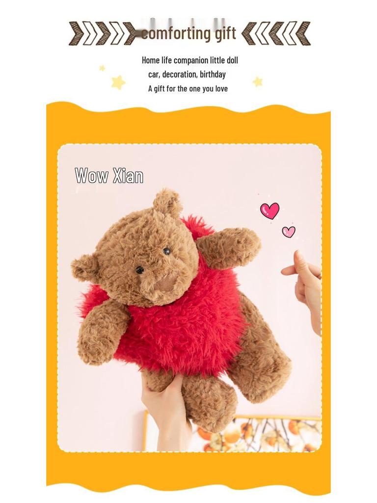 Barcelona Bear Plush Toy - Valentine's Day Gift for Girlfriend