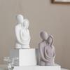 European Creative Embrace Couple Ornaments Ceramic Handicrafts Simple Living Room Romantic Decorations Gifts