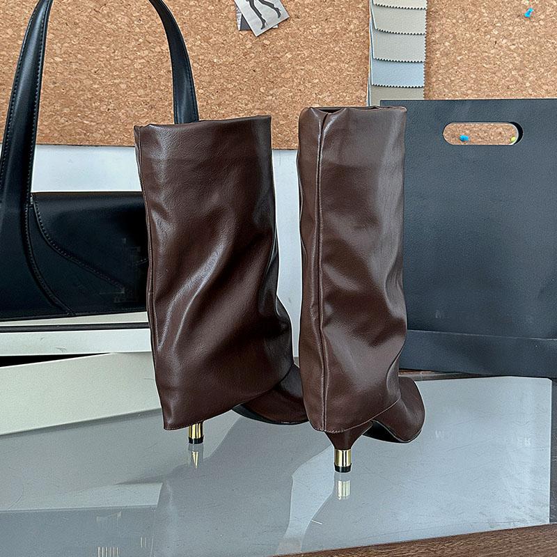 Móda Móda Nazouvací Obuv Ženy Kotníkové Westernové Boty S Nízkým Podpatkem Boty Dámské Špičaté Dámské Krátké Moderní Boty Boty