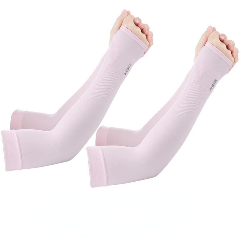 2pcs Summer Arm Sleeves Unisex UV Protection Cool Thin Arm Sleeves Active Ultra-Light Men and Women Ice Silk Sleeves Outdoor Activity Active