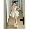 Floral Suspender Dress Women's Summer Temperament Princess Tutu Skirt Waist Small Skirt