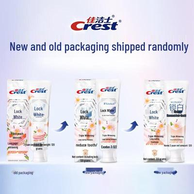 Crest Whitening Toothpaste with Peach Blossom Scent (5 X 120g)