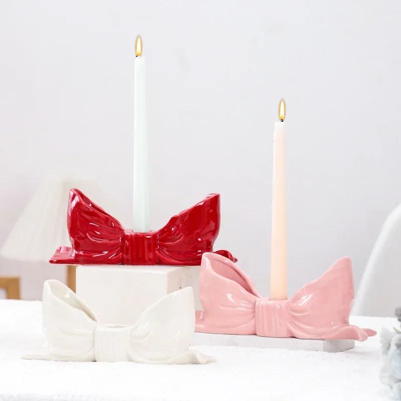 Candle Holders Aromatherapy Butterfly Bows Candle Holders Creative Home Decoration Ornaments m
