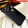 2DFlat Black Cat with Golden Eyes Peeking All inclusive film hard iPhone case, compatible with iPhone 18 Pro Max 17 16 15 14 13 12 11