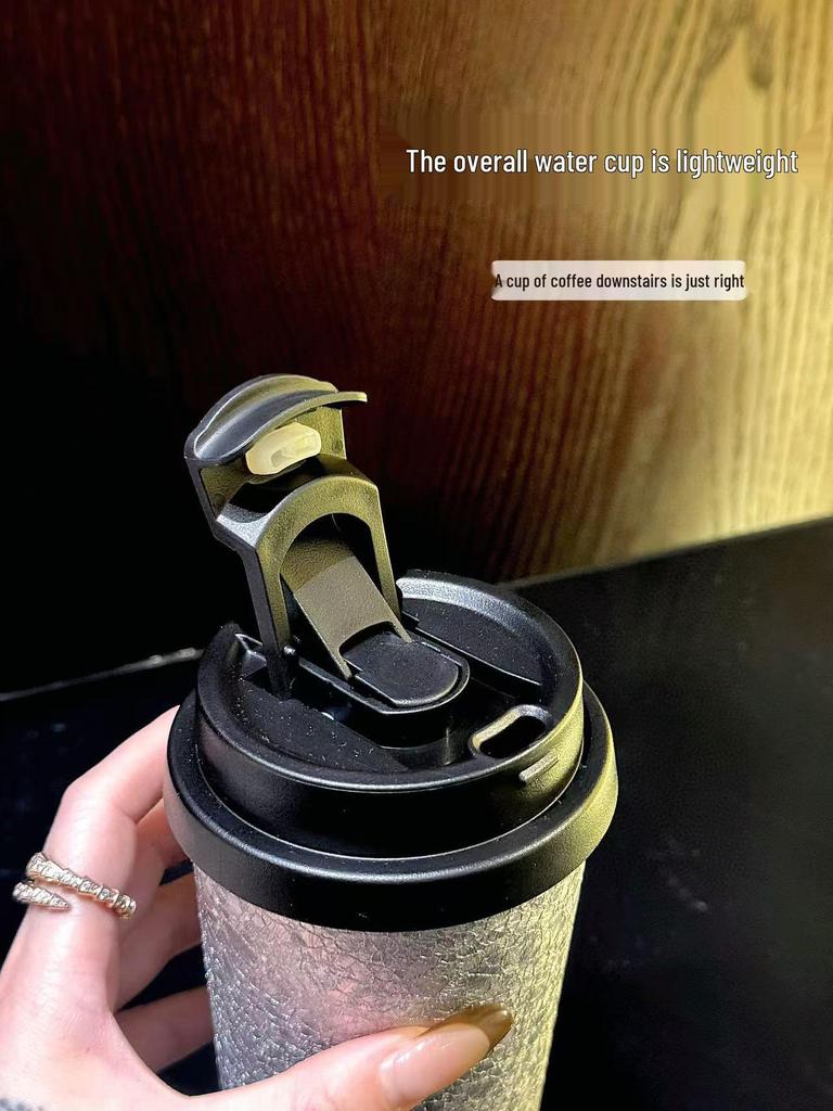 316 Titanium-Plated Antibacterial Thermos with Straw - Portable, Durable, and Stylish