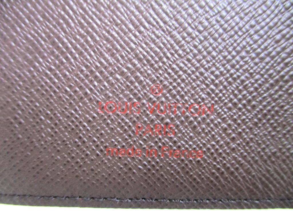 Authentischer LOUIS VUITTON Damier Leder Dokumentenhalter Kleiner Ring Terminplaner Hülle #b034 Vom Verkäufer überholt