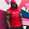 Muscleguys Muscleguys Brand Summer Mens Letters Print Gym Stringer Hooded Vest Bodybuilding Clothing Fitness Sleeveless Tank Tops Men