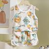 Childrens Summer Tank Top Shorts Set With Breathable Polyester Fabric For Active Kids