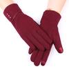 Elegant Plush Women Gloves Autumn Winter for Fitness Women Phone Touch Screen Gloves