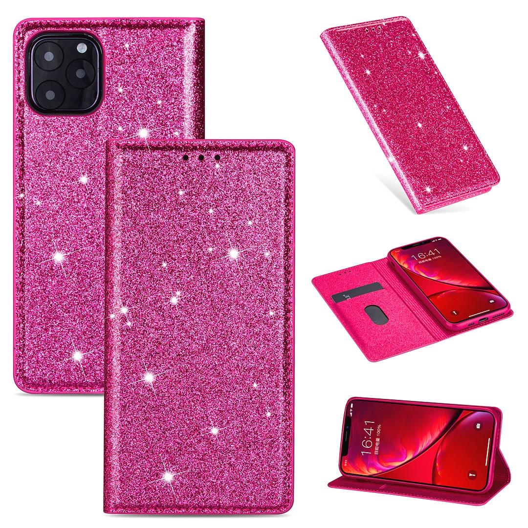 

Glitter Leather Magnetic Flip Case for iPhone 16 15 14 13 11 12 Pro Max XR XS SE 8 7 Plus 16E Bling Wallet Card Holder Cover iPhone 7 8 SE2 SE3