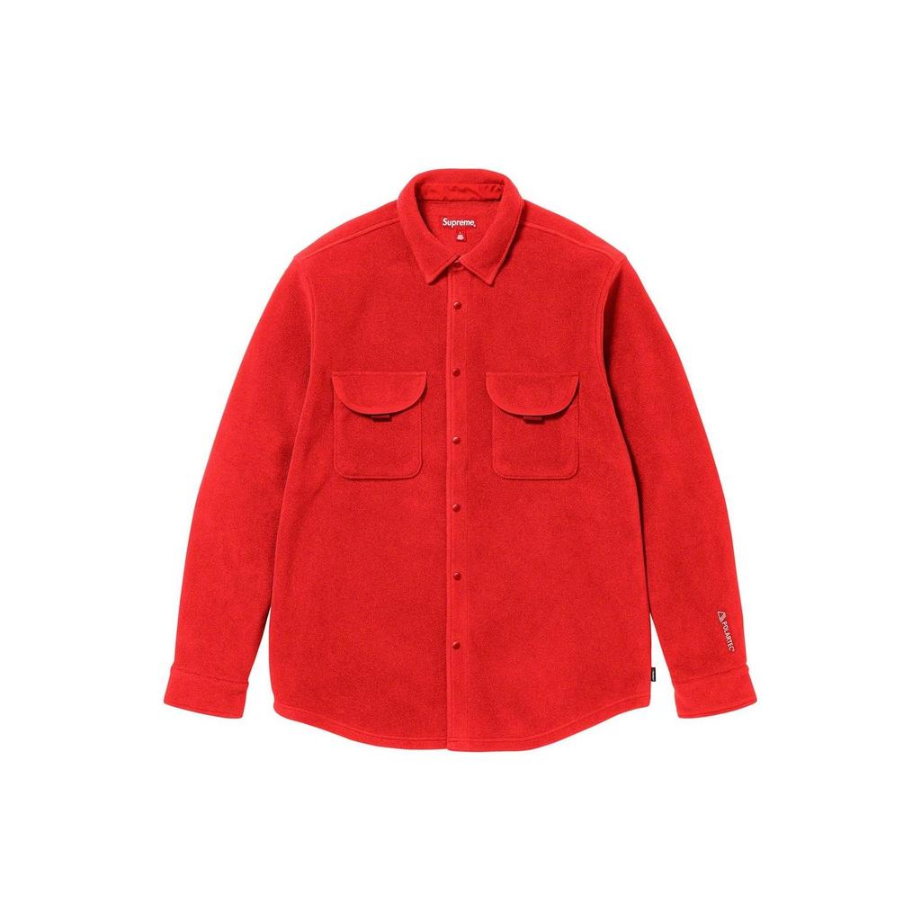 Supreme x Polartec Shirt 'Red' Men's SUP-FW23-244