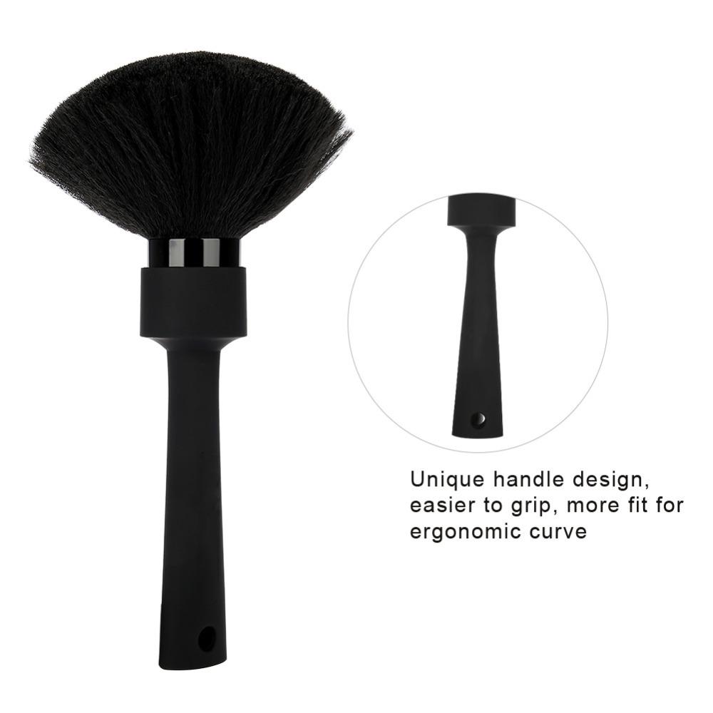 Soft Neck Duster Ergonomic Design Hairdressing Brush Neck Cleanup Hair Styling Brush Salon Use