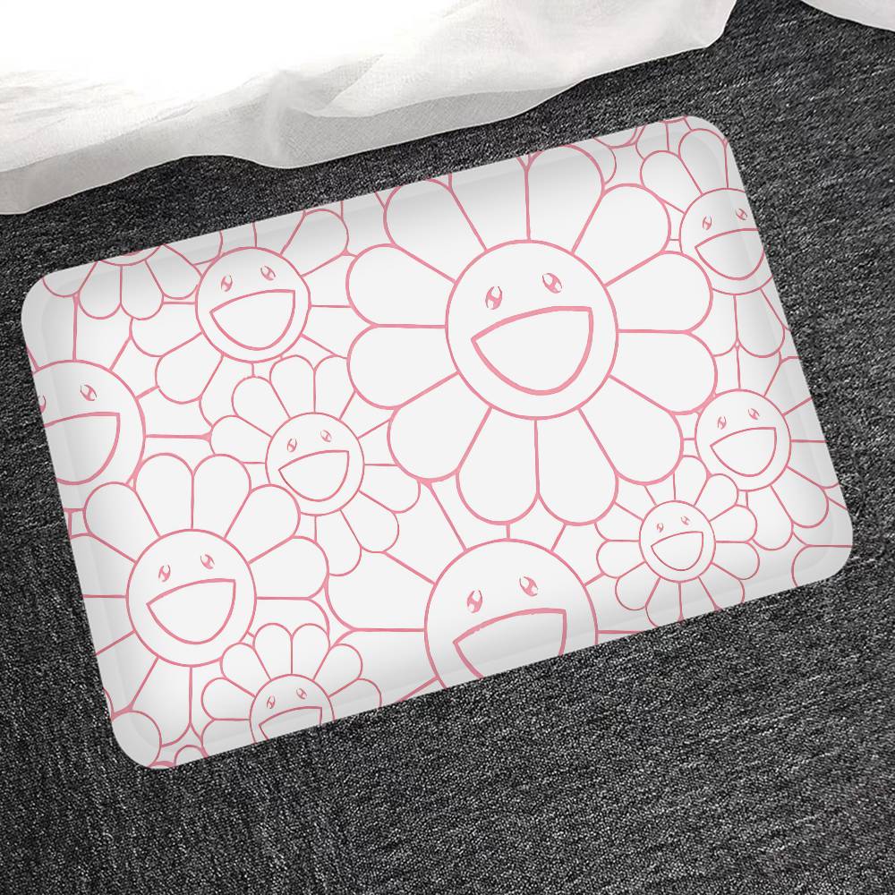T-Takashis M-Murakamis Cartoon Floor Carpet Nordic Style Home Doormat Bathroom-Toilet Mats Bedroom Hotel Decor Mat