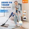 UMLo V11 Blauer Akku-Stielstaubsauger – 2-in-1 Hand- und Bodenreinigung mit HEPA-Filterung, 300W Motor, 4000mAh Akku, LED-Anzeige