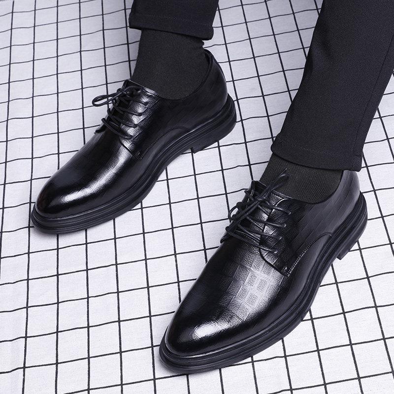 Men's Large Size Genuine Leather Casual Shoes - British Style Autumn Youth Formal