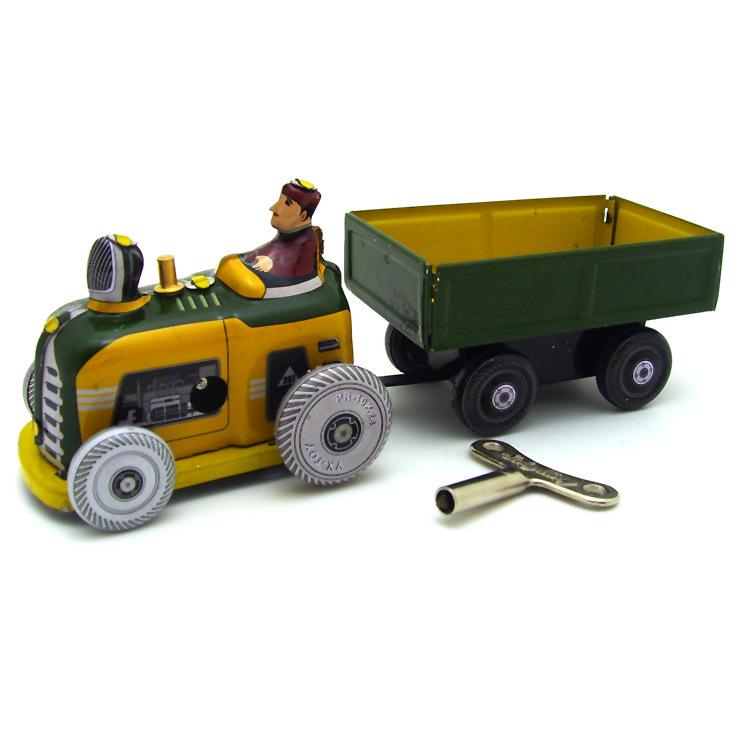 MS511 Tractor Trailer 80s Retro Metal Ornament for Nostalgic Theme Restaurants MS511
