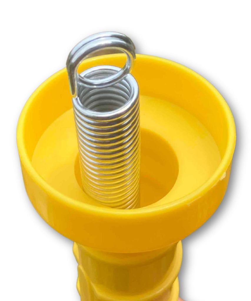 Leap Raupe Electric Fence Gate Clips, Electric Fence Gate Grip Handles, 23cm, Yellow (5 Yellow Electric Fence Grips, 23cm each)