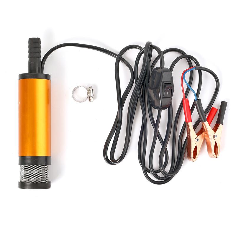 Car 40W Transfer Pump Diesel Fuel Pump 12V 38mm 3A Water Oil Car Electric 12 L/min Max Suction Lift 3m/10ft Vehicle Accessories