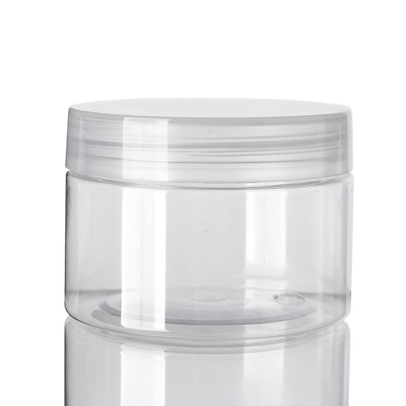 120g Transparente PET-Kunststoff Weithals Make-up- & Cremespenderflasche
