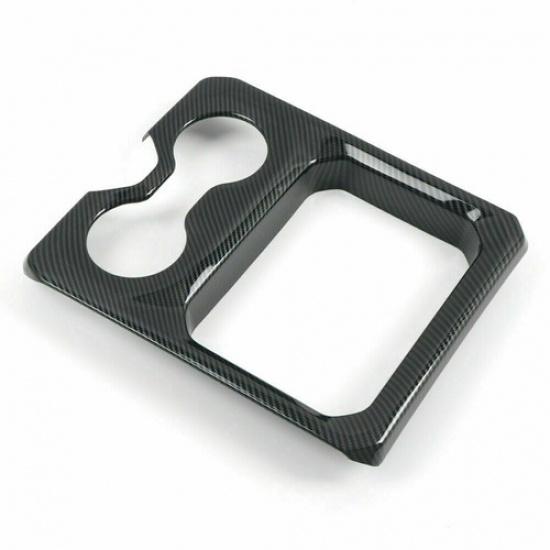 Carbon Fiber Front Water Cup Holder Trim Decoration Cover for Dodge Ram 1500 18+
