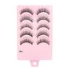 5 Pairs Flared Manga Lashes Wispy Faux Mink Lashes Hot Wet Eyelash  Eye Makeup