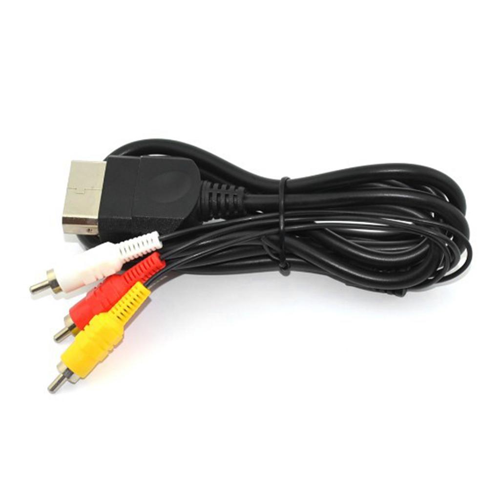 Game Console AV Cable HD Prevent Interference Plug and Play RCA Sound Video Cord for Xbox 5.9ft
