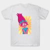 Asian Size Men Print T-shirt Poppy - Trolls No-Cut Heat Transfer Print Cotton Tshirt