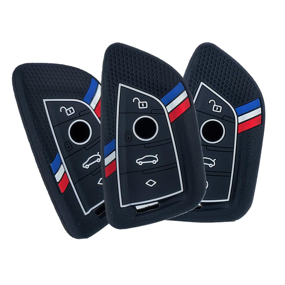 Silicone Remote Car Key Cover Keychain Key Case For Bmw X1 X3 X4 X5 X6 Series 1 2 3 5 7 G20 G02 G05 G31 G23 F34 F15 F40 Ix3
