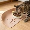 Cat And Dog Pad And Slip Leather Pet Feeding Pad Suitable For Cats And Small Dogs. The Raised Edges For Cleaning From