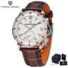 PAGANI DESIGN PD1790 Men's Automatic Mechanical Watch 10Bar Waterproof Sapphire Glass Fashion Leisure Leather Wristwatch For Man