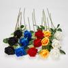 Practical Set of 6 Lifelikes Soft Flocking Fabric Roses Portable for Florals Arrangements and Special Gifts Daily Use