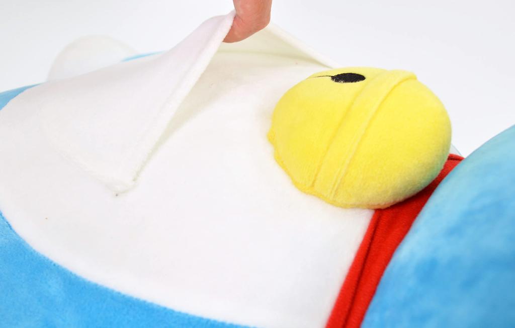 MORIPiLO Tělový polštář Morishita pro děti a dospělé Doraemon Blue Bag 45cm Nadýchaný materiál Vycpaný polštářek Postavy Zboží Shogakukan 4620697 (Dar