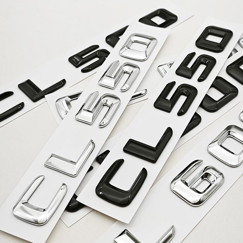 AAUX1 3D ABS Car Letters Logo CL500 CL550 CL600 Badge Rear Trunk Sticker For Mercedes Benz CL500 CL550 CL600 C215 C216 Accessories