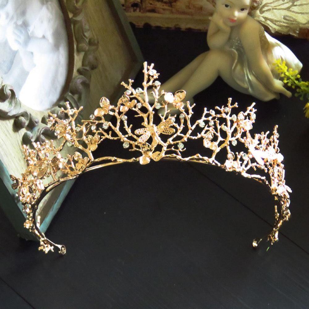 Bar Mitzvah Crown Metal Princess Crowns Rhinestone Bride Tiaras Retro Crown Wedding