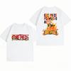 One Piece Portgas D. Ace Cotton T-Shirt, Summer New Clothing, Casual Short Sleeve Anime Print Tee Unisex