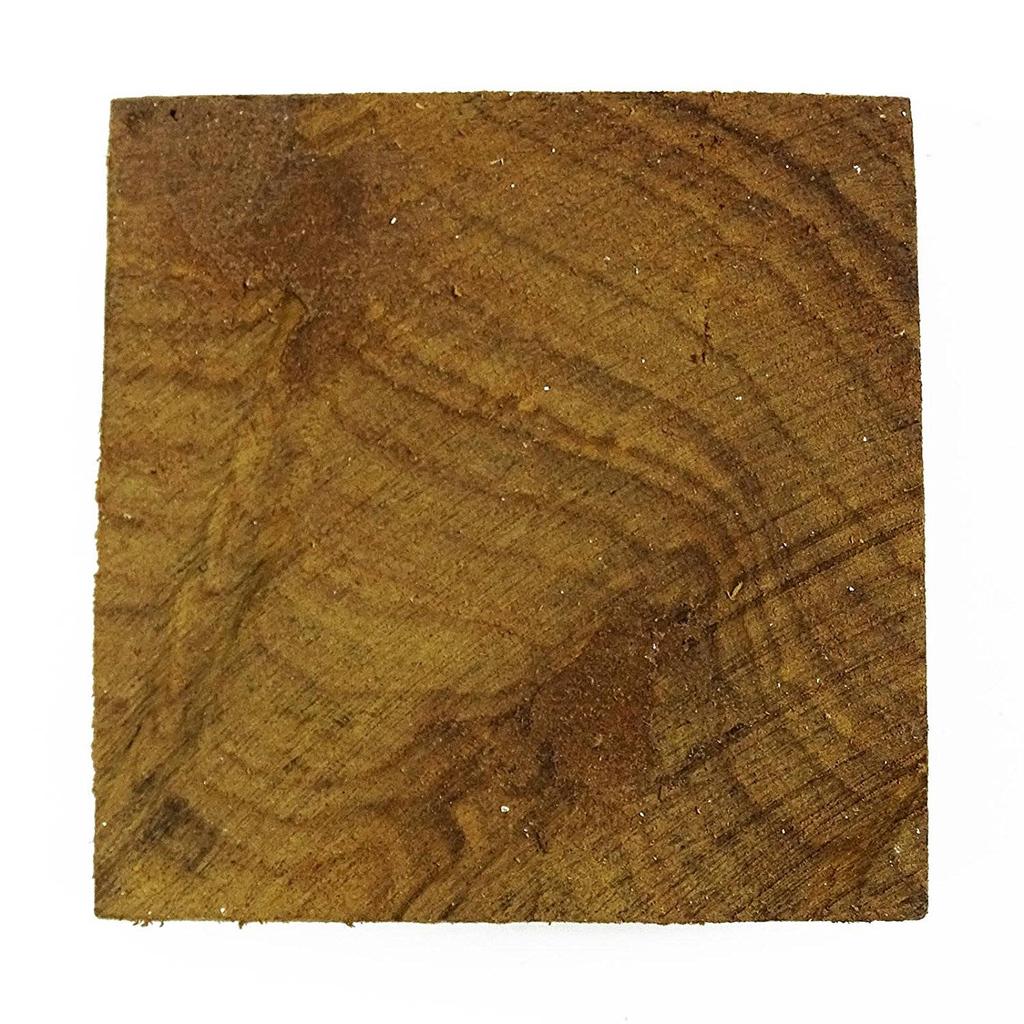 Hand Carved Printing Block Brown Wooden Textile Stamp Block