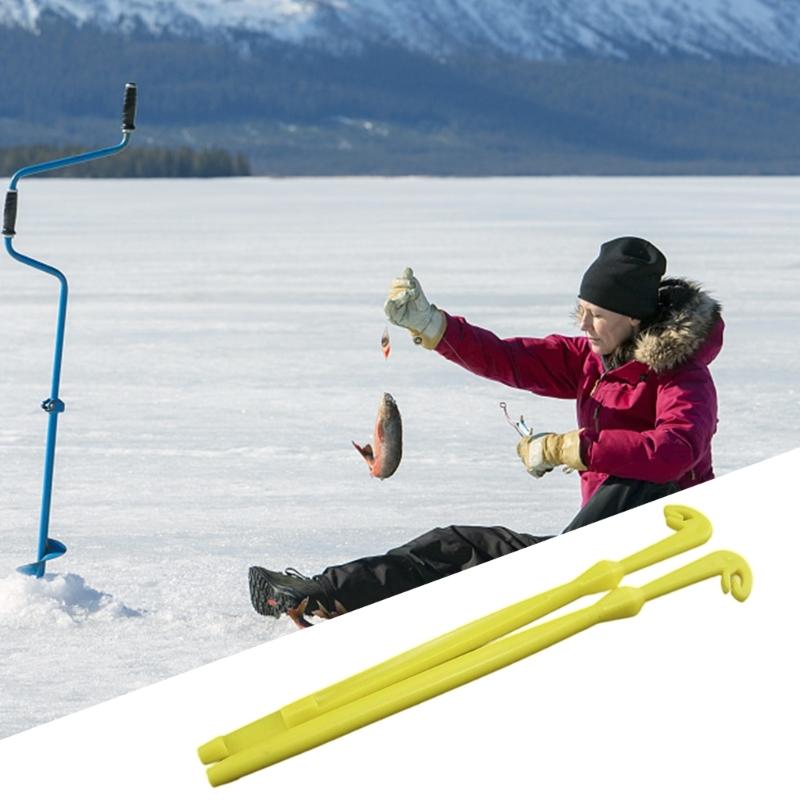 2Pcs Plastic Fish Hook Remover Tool Fishing Knot Tying Tool Fishing Detacher Device for Saltwater and Freshwater