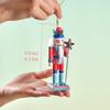 3pcs 12cm Macaron Nutcracker Pendant Exquisite Handicraft Puppet Christmas Tree Decoration Pendant Xmas Applicable Hangings Gift
