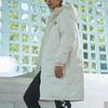 Vans Outdoor Quilted Lightweight Warm Long Hooded Down Jacket Unisex Outerwear Off-White VN0A5H6S3KS