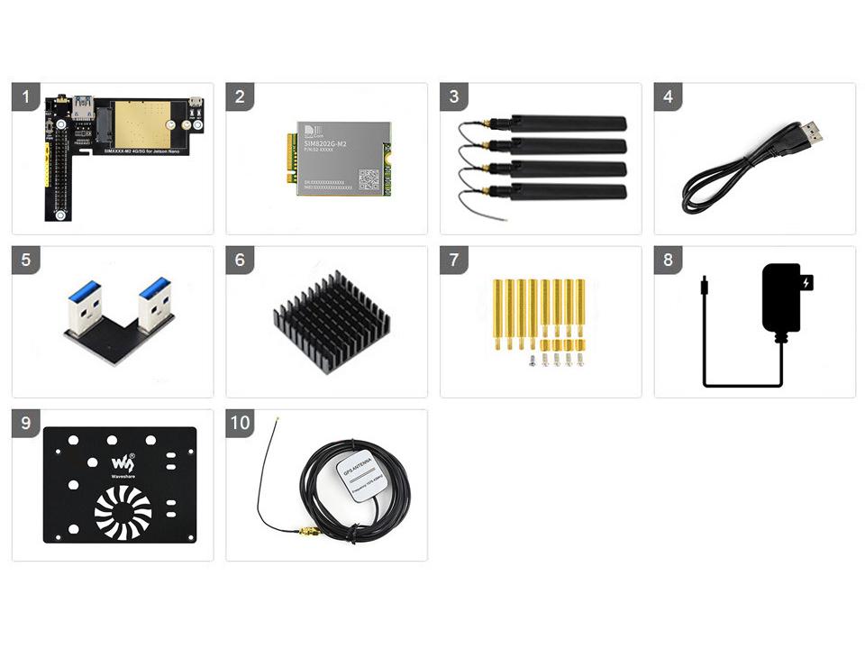 Jetson Nano 5G/4G/3G Communication Expansion Module with Domestic Network Access