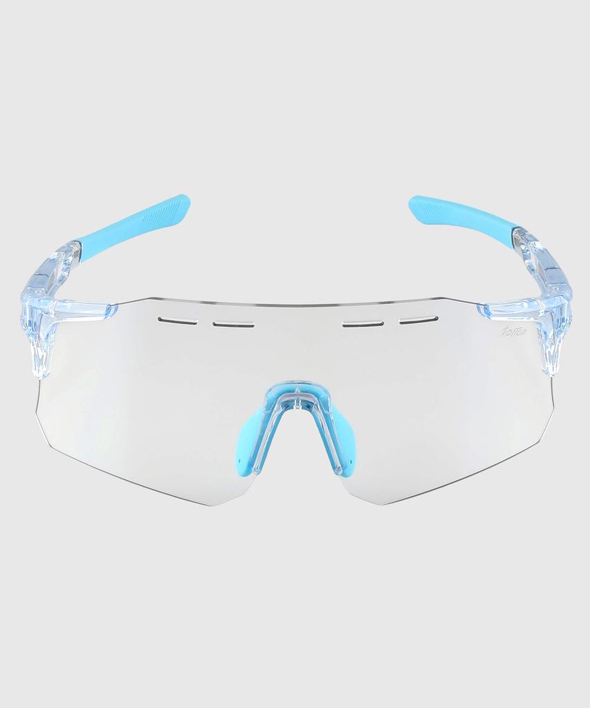 Tuditeo Nus Goggles Uv Protection Athletic Sunglasses C7 Photochromic Blue/Clear Frame Blue