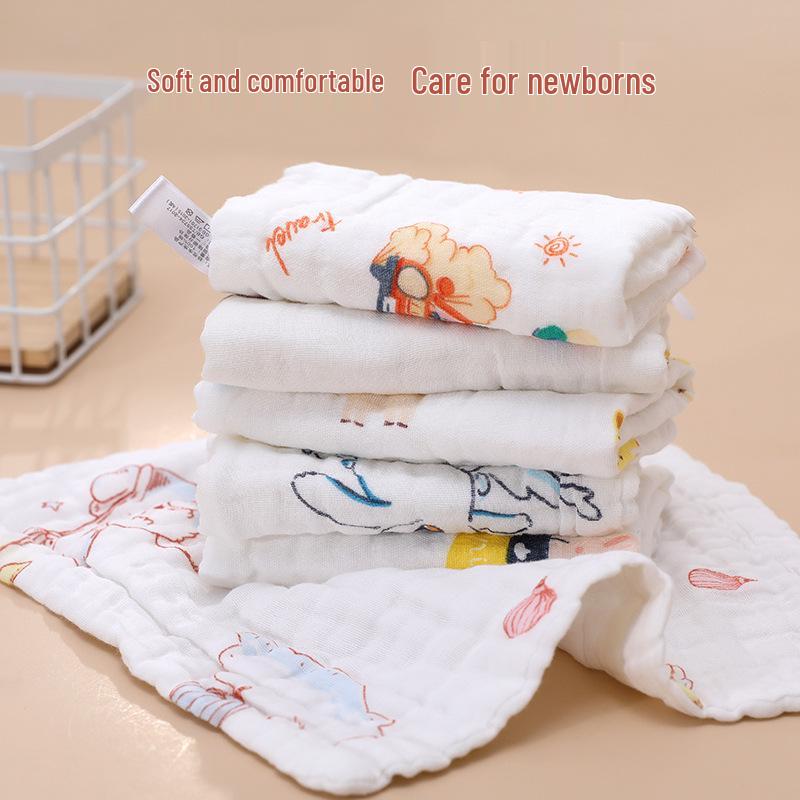 Six-Layer Pure Cotton Gauze Towel for Newborns & Children