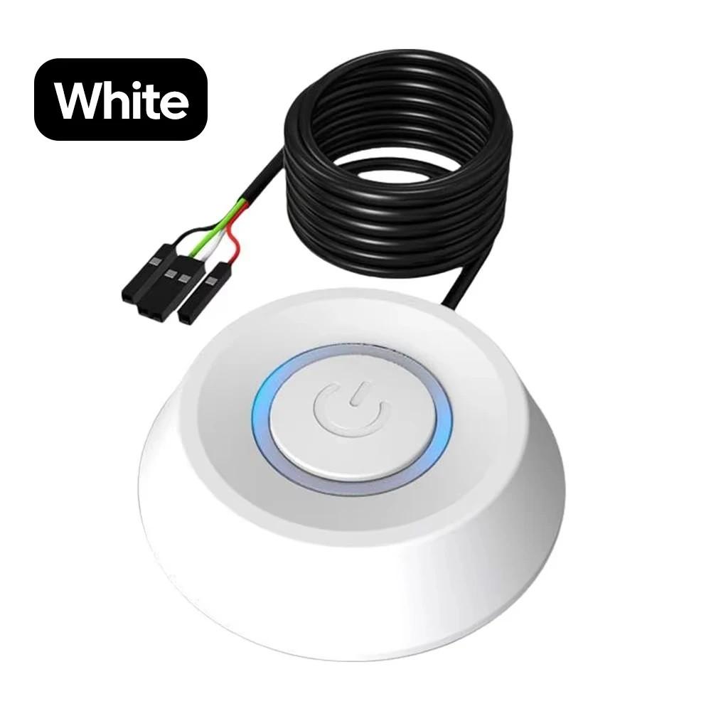 Comutator Desktop PC 1.8M Lumini LED Placă de Bază PC Pornire Externă Buton Pornire/Oprire Cablu de Extensie Comutator de Pornire Birou