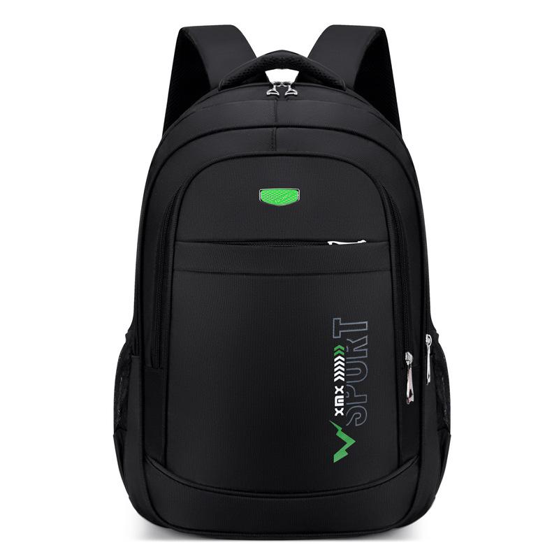 

Текстурированный рюкзак Oxford большой вместимости - легкая мужская школьная, спортивная, дорожная и деловая сумка зелёный