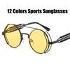 Vintage Retro Sports Sunglasses Men Women Outdoor Travel Car Driving Goggle Shades Trendy PC Ultralight Steampunk Sun Glasses