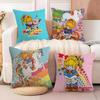 Cartoon Anime Cute R-Rainbow Brite Pillow Case Natural Linen Double-Sided Printing Sofa Home Decor Cushion Cover