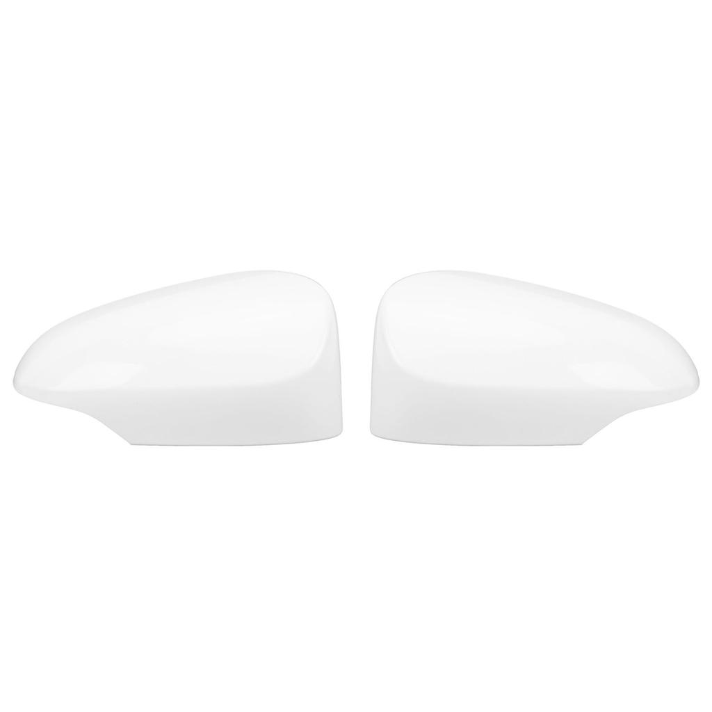 Door Side Rear View Mirror Cover White Shockproof Scratch Resistant Stylish Wing Mirror Cap for Vehi